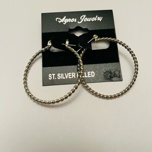 Silver Hoop Earrings